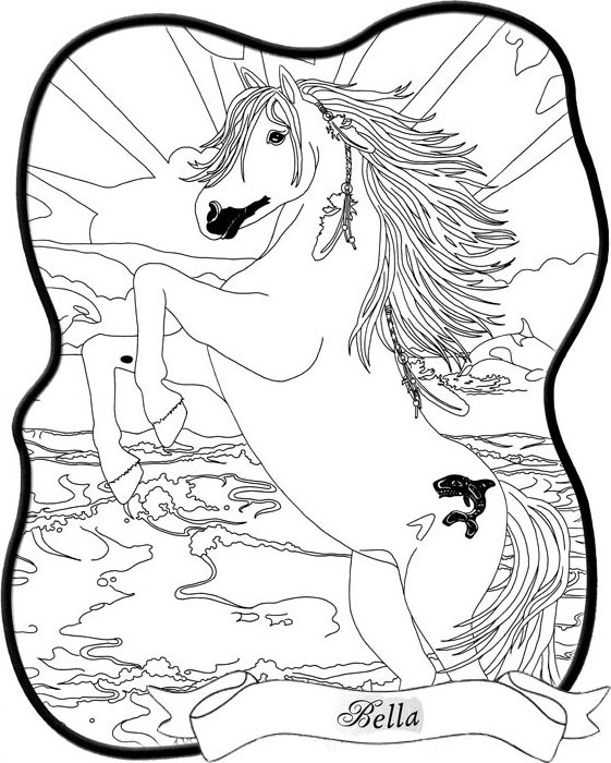 coloriage bella sara